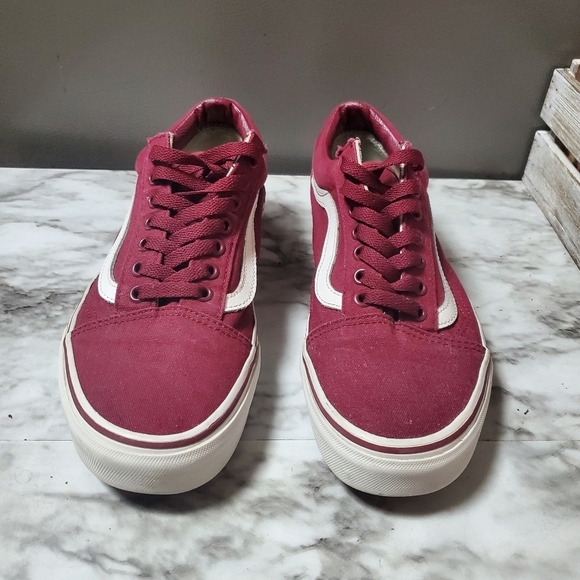 Vans low top euro 41 unisex . Maroon red - Picture 3 of 6
